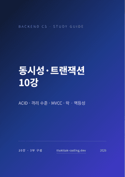 동시성·트랜잭션 10강 표지